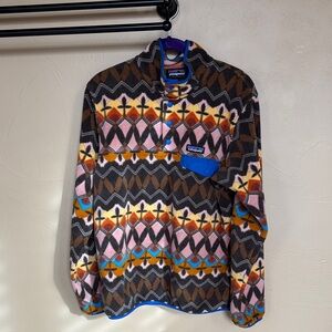 Patagonia Multicolor Geometric Fleece Pullover - M